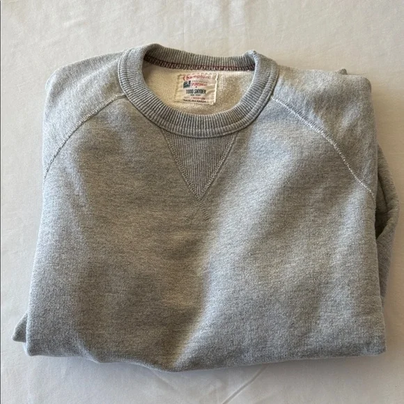 Todd Snyder x Champion Light Gray Sweatshirt with Black Accents - Picture 6 of 6